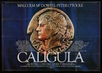 4g162 CALIGULA German 33x47 '80 Malcolm McDowell, Penthouse's Bob Guccione sex epic!