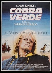 4g163 COBRA VERDE German 33x47 '87 Werner Herzog, Klaus Kinski as most feared bandit in Africa!