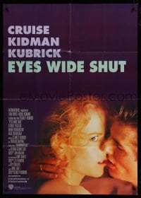 4g165 EYES WIDE SHUT German 33x47 '99 Stanley Kubrick, best c/u of Tom Cruise & Nicole Kidman!