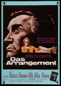 4g191 ARRANGEMENT German '70 Kirk Douglas & Faye Dunaway, from director Elia Kazan's novel!