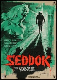 4g194 ATOM AGE VAMPIRE German '63 Majano's Seddok, l'erede di Satana, terrifying man monster!