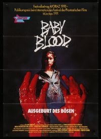 4g196 BABY BLOOD German '91 completely different horror image of bloodied Emmanuelle Escourrou!