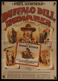4g212 BUFFALO BILL & THE INDIANS German '76 different images of Paul Newman as William F. Cody!!