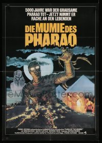 4g225 DAWN OF THE MUMMY German '81 cool artwork of the undead rising from the desert ground!