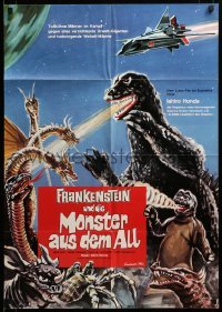 4g228 DESTROY ALL MONSTERS German '71 Ishiro Honda's Kaiju Soshingeki, Godzilla, King Ghidrah!