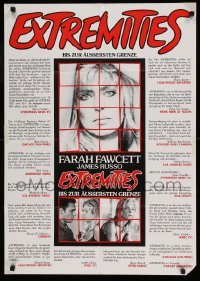 4g241 EXTREMITIES German '86 James Russo, Diana Scarwid, sexy Farrah Fawcett gets revenge!