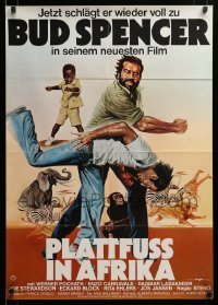 4g244 FLATFOOT IN AFRICA German '78 Steno's Piedone l'africano, Bud Spencer is cop!