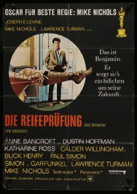 4g254 GRADUATE German '69 classic image of Dustin Hoffman & Anne Bancroft's sexy leg!