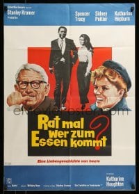 4g255 GUESS WHO'S COMING TO DINNER German '68 Sidney Poitier, Spencer Tracy, Katharine Hepburn!