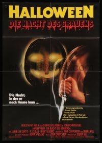 4g257 HALLOWEEN German '78 John Carpenter classic, great different jack-o-lantern & knife art!