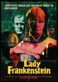 4g273 LADY FRANKENSTEIN German '71 La figlia di Frankenstein, sexy Italian horror!