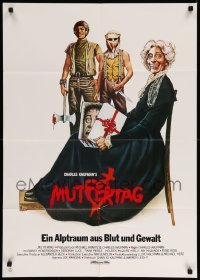 4g289 MOTHER'S DAY German '80 wild horror comedy art of severed head in a box!