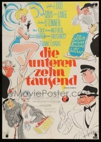 4g298 POCKETFUL OF MIRACLES German '62 Frank Capra, Ford, Bette Davis & more by Al Hirschfeld!
