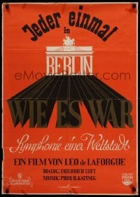 4g329 SYMPHONIE EINER WELTSTADT German '50 pre-Hitler Berlin documentary banned by Nazis!
