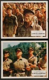 4g830 BRIDGE ON THE RIVER KWAI 12 French LCs R70s William Holden, Alec Guinness, David Lean classic