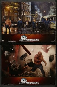 4g894 FANTASTIC FOUR 8 French LCs '05 Jessica Alba, Chiklis, Marvel super heroes!