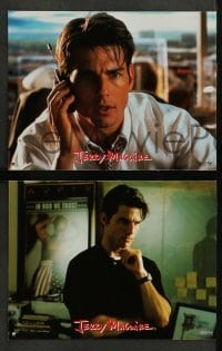 4g861 JERRY MAGUIRE 10 French LCs '96 close up of Tom Cruise, directed by Cameron Crowe!