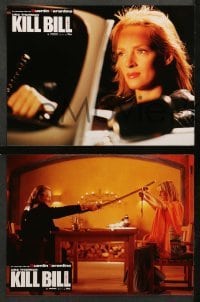 4g862 KILL BILL: VOL. 2 10 French LCs '04 cool images of Uma Thurman, David Carradine, Tarantino!