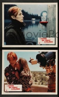 4g875 MAN WHO FELL TO EARTH 9 French LCs '76 alien David Bowie, Candy Clark, Roeg directed!