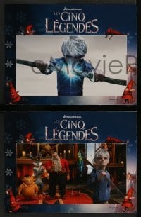 4g989 RISE OF THE GUARDIANS 4 French LCs '12 cool images of Jack Frost & Santa in 3-D!