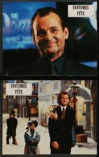 4g844 SCROOGED 12 French LCs '88 great images of Bill Murray, Karen Allen, Carol Kane!