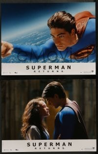4g932 SUPERMAN RETURNS 8 French LCs '06 Brandon Routh, Kate Bosworth, Spacey, sexy Parker Posey!