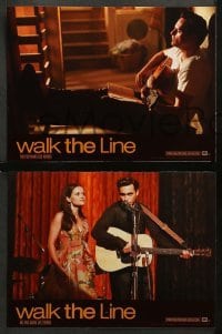 4g944 WALK THE LINE 7 French LCs '06 Joaquin Phoenix as Johnny Cash, Reese Witherspoon as Carter!