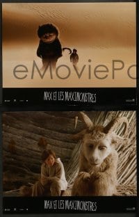 4g939 WHERE THE WILD THINGS ARE 8 French LCs '09 Spike Jonze, cool images of monster!