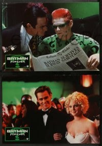 4g781 BATMAN FOREVER 4 German LCs '95 Val Kilmer, Nicole Kidman, Chris O'Donnell, Jones, Carrey