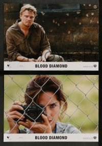4g749 BLOOD DIAMOND 8 German LCs '07 Edward Zwick directed, Leonardo DiCaprio & Djimon Hounsou!