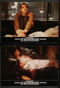 4g740 DEAD RINGERS 11 German LCs '89 Jeremy Irons & Genevieve Bujold, directed by David Cronenberg!