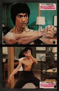 4g727 GAME OF DEATH II 14 German LCs '81 Bruce Lee, See Yuen Ng's Si wang ta