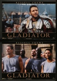 4g753 GLADIATOR 8 German LCs '00 Russell Crowe, Joaquin Phoenix, directed by Ridley Scott!