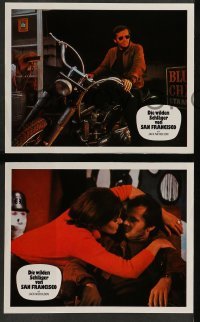 4g788 HELLS ANGELS ON WHEELS 3 German LCs R76 cool different images of Jack Nicholson & bikers!