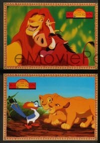 4g766 LION KING 7 German LCs '94 classic Disney cartoon set in Africa, great different images!