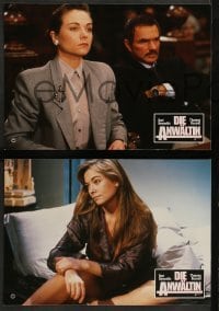 4g759 PHYSICAL EVIDENCE 8 German LCs '89 cool images of Burt Reynolds, Theresa Russell!