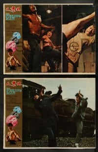 4g609 PEKING MAN 8 Hong Kong LCs '75 great images of Chinese kung fu fighters!