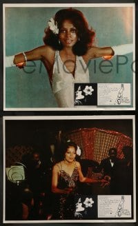 4g629 LADY SINGS THE BLUES 8 Mexican LCs '72 images of Diana Ross as Billie Holiday!