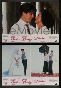 4g666 FOUR WEDDINGS & A FUNERAL 10 Spanish LCs '94 Hugh Grant, Andie McDowell!