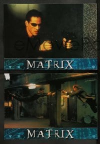 4g685 MATRIX 6 Spanish LCs '99 Keanu Reeves, Carrie-Anne Moss, Fishburne, Wachowskis!