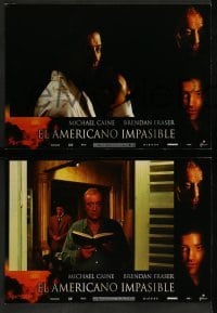 4g678 QUIET AMERICAN 8 Spanish LCs '03 Michael Caine, Brendan Fraser, Do Thi Hai Yen