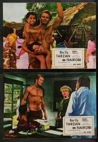 4g691 TARZAN & THE PERILS OF CHARITY JONES 4 Spanish LCs '73 Ron Ely as Tarzan, jungle images!
