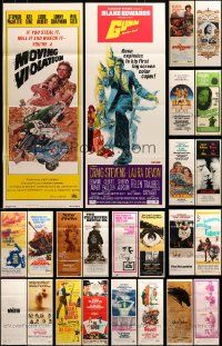 4h490 LOT OF 24 FORMERLY FOLDED INSERTS '50s-70s great images from a variety of different movies!