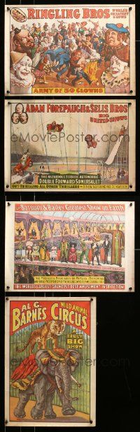 4h571 LOT OF 4 UNFOLDED 14x19 COMMERCIAL CIRCUS POSTERS '60s Ringling Bros, Barnum & Bailey!