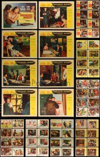 4h105 LOT OF 80 LOBBY CARDS '50s complete sets from a variety of different movies!