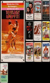 4h517 LOT OF 14 UNFOLDED 1970S INSERTS '70s great images from a variety of different movies!