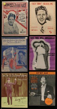 4h153 LOT OF 6 RUDY VALLEE SHEET MUSIC '20s-30s Nobody's Sweetheart, They Didn't Believe Me+more!