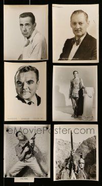 4h345 LOT OF 6 8X10 STILLS '50s portraits of Humphrey Bogart, James Cagney, Marlon Brando & more!