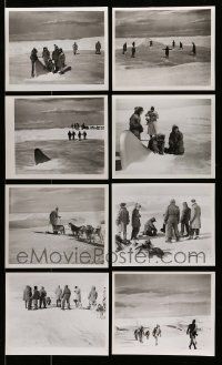 4h377 LOT OF 8 THING REPRO 8X10 STILLS '80s great scenes of top stars in frozen wasteland!
