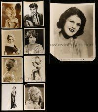 4h341 LOT OF 9 8X10 STILLS OF PRETTY FEMALE STARS '30s great head & shoulders portraits!